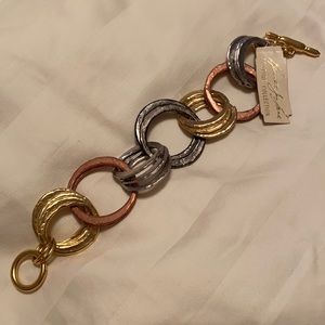 Kenneth Jay Lane chunky toggle bracelet